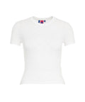 T-shirt a coste #bianco