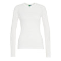 Maglia a coste a maniche lunghe #bianco