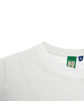 Maglia a coste a maniche lunghe #bianco