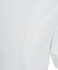 T-shirt con logo ricamato #bianco