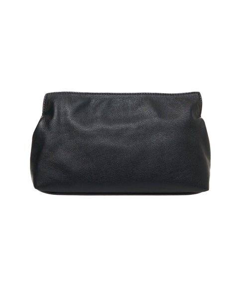 Pochette con dettaglio logo #nero