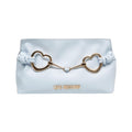 Pochette con dettaglio logo #blu