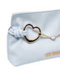 Pochette con dettaglio logo #blu