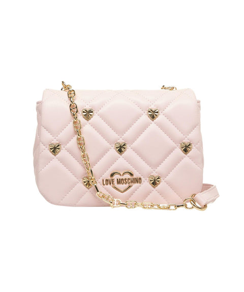 Borsa a tracolla con borchie #rosa