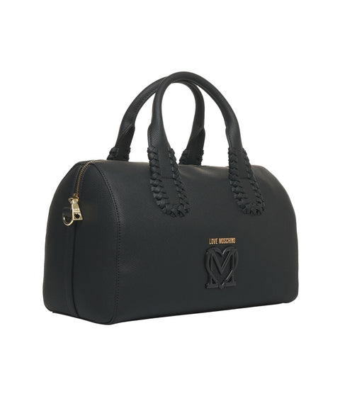 Borsa a mano con logo #nero