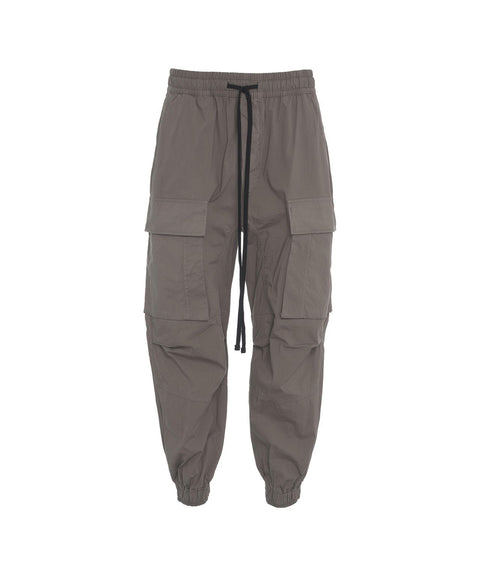 Pantaloni cargo con cavallo basso #grigio