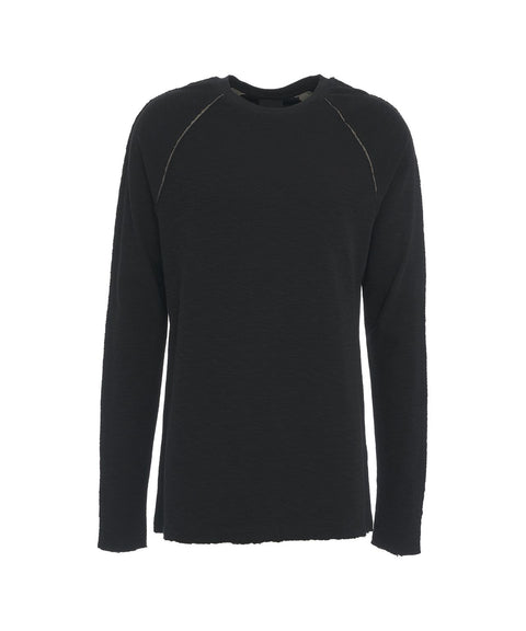 Maglione con dettagli di cucitura #nero