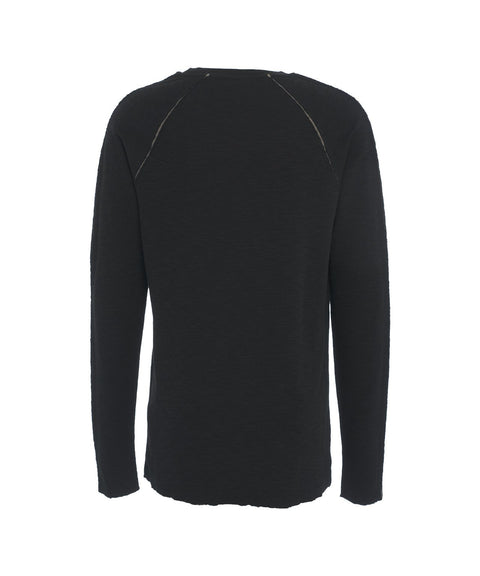 Maglione con dettagli di cucitura #nero