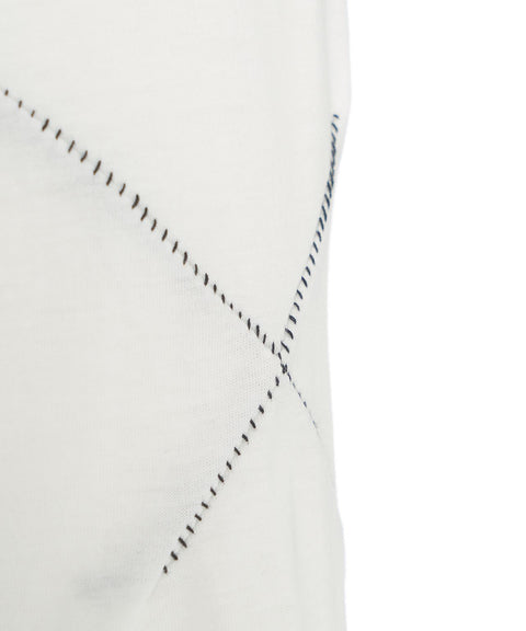 T-shirt con dettagli di cucitura #bianco