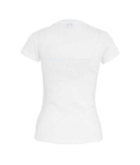 T-shirt con dettaglio fiocco 'Ludo' #bianco