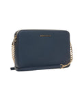 Borsa a tracolla in pelle 'Jet Set' #blu