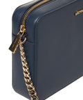 Borsa a tracolla in pelle 'Jet Set' #blu