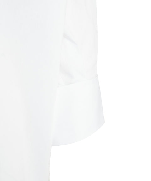 Camicia oversize in popeline #bianco