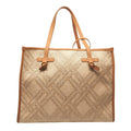 Shopper in tessuto jacquard 'Marcella' #beige