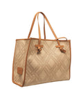 Shopper in tessuto jacquard 'Marcella' #beige