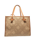 Shopper in tessuto jacquard 'Marcella' #beige