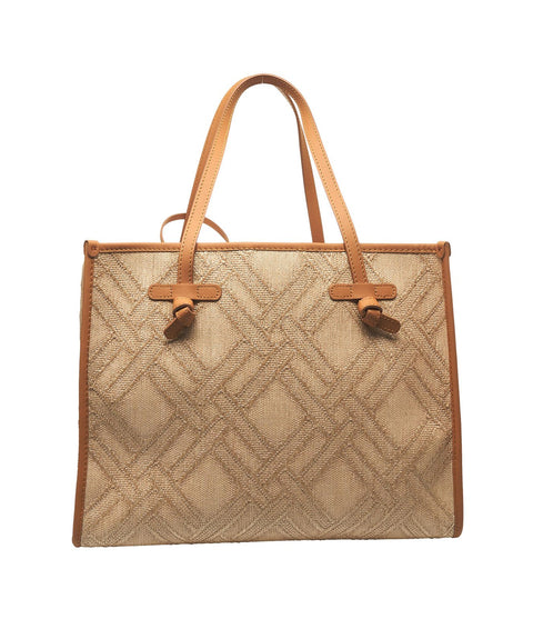 Shopper in tessuto jacquard 'Marcella' #beige