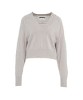 Maglione cropped #grigio