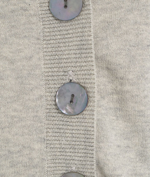 Cardigan con scollo a V 'Presley' #grigio