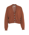 Cardigan con scollo a V 'Presley' #marrone