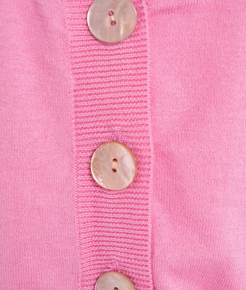 Cardigan con scollo a V 'Presley' #rosa