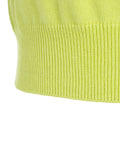 Cropped T-shirt a maglia #verde