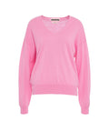 Maglione con scollatura a V #rosa