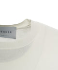 T-shirt a maglia #bianco