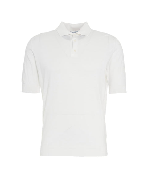 Polo in cotone #bianco