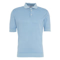 Polo in cotone #blu