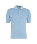 Polo in cotone #blu