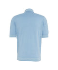 Polo in cotone #blu