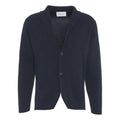 Blazer monopetto in maglia #blu