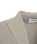 Blazer monopetto in maglia #grigio