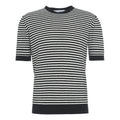 T-shirt a righe in maglia #nero