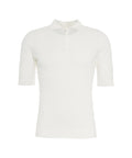 Poloshirt con struttura #bianco