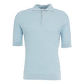 Poloshirt con struttura #blu