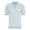 Polo in cotone #blu