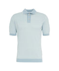 Polo in cotone #blu