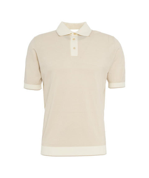 Polo in cotone #beige