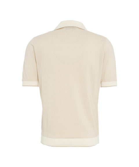 Polo in cotone #beige