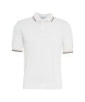 Polo a maglia #bianco