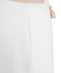 Pantaloni flared con coulisse #bianco