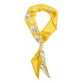 Foulard di seta con motivo #giallo