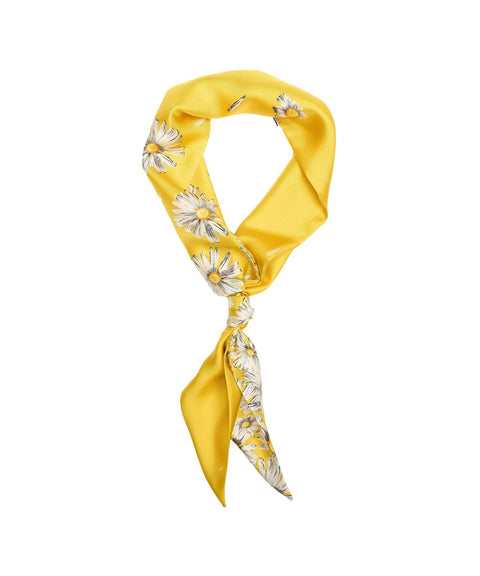 Foulard di seta con motivo #giallo