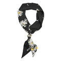 Foulard di seta con motivo #nero