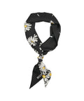 Foulard di seta con motivo #nero