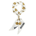 Foulard di seta con motivo #bianco