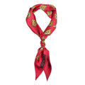 Foulard di seta con motivo #rosso