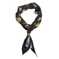 Foulard di seta con motivo #nero